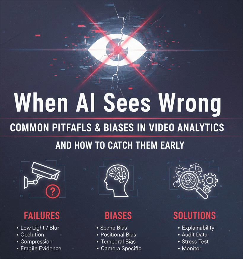 When AI Sees Wrong: Common Pitfalls & Biases in Video Analytics, and How to Catch Them Early